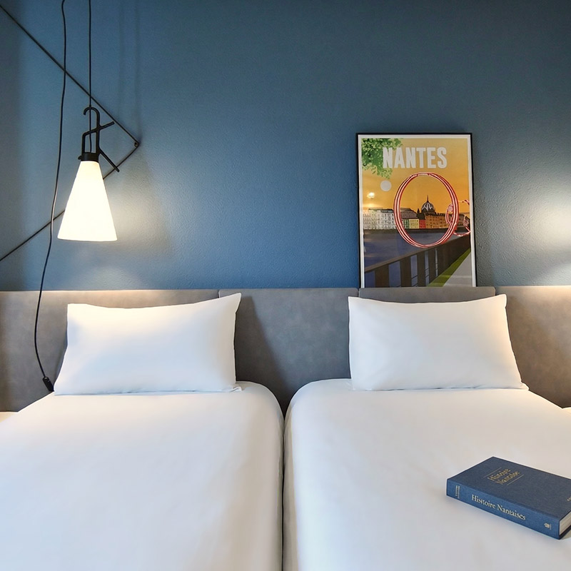 Chambre Twin de l'hôtel Ibis Nantes Saint-Herblain